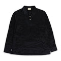 BLACK CHALE LONG SLEEVED SILK POLO