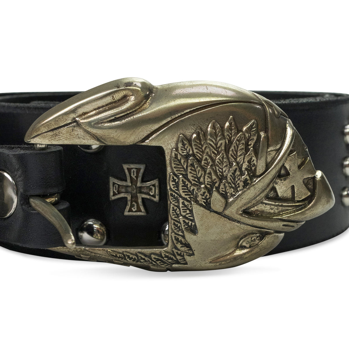 Black Eagle Petit Iron Cross Stud Belt