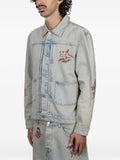 Drôle De Monsieur embroidered denim jacket