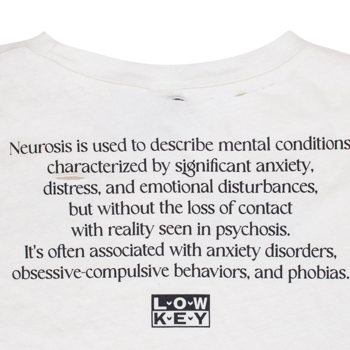 White Neurosis Distressed T Shirt
