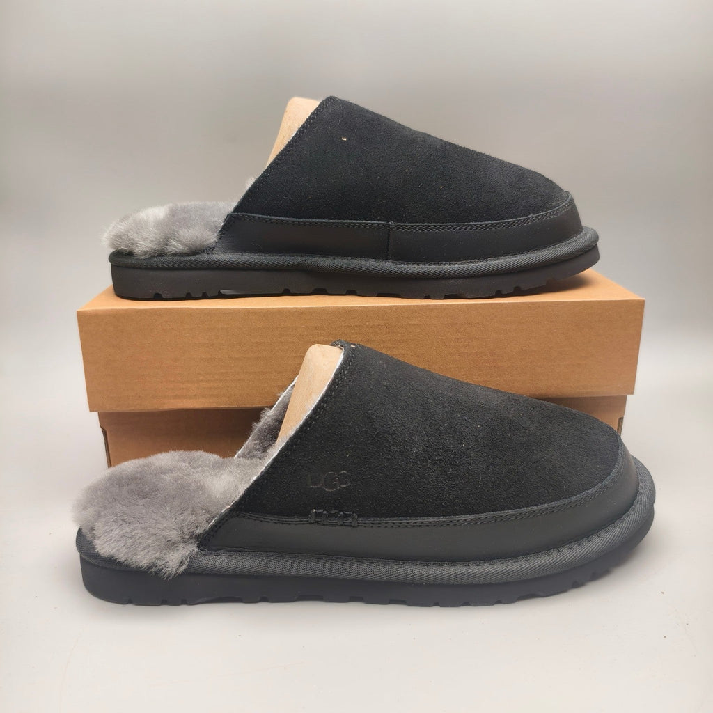 Black Ultra-Lightweight Fluffy Men’s Slippers — New Arrival | In Stock