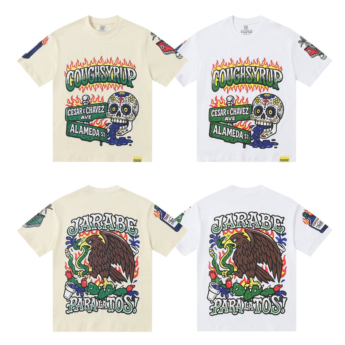 THAT'S A AWFUL LOT OF COUGH SYRUP Front & Back Graphic Short-Sleeve T-Shirt