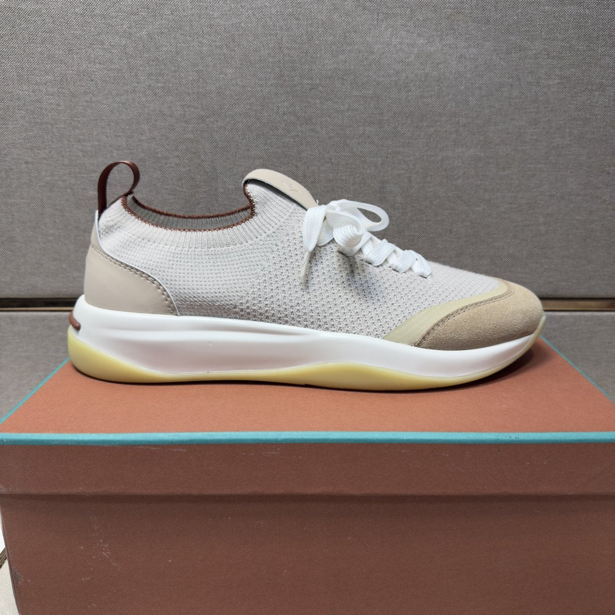 Loro Piana Men's Mesh Low-Top Sneakers - Contrast Midsole And Outsole