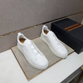 Zegna Men's Textured Low-Top Sneakers - Leather Lining